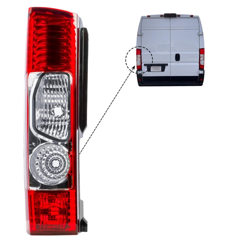 LONGLING Driver Left Side Tail Rear Lamp Light Without Circuit Fit Ram Promaster 1500, 2500, 3500 from 2010-2022 - Image 3